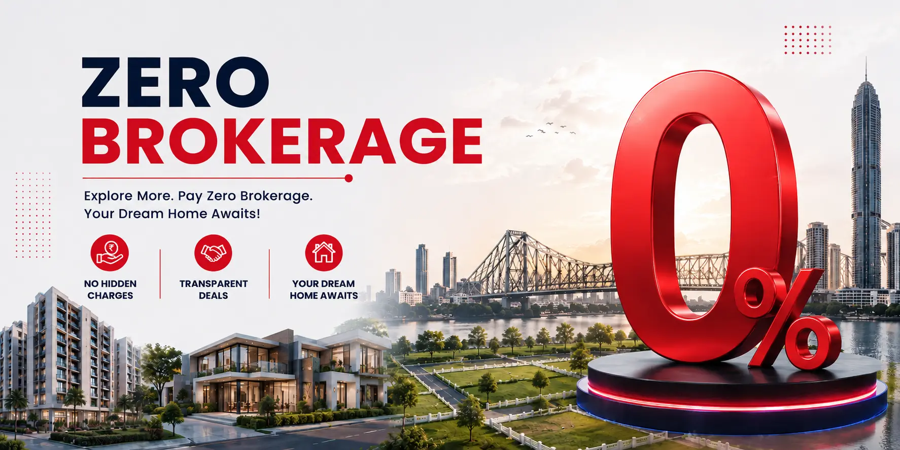 Zero Brokerage in Real Estate: How Affordable Ghar Helps You Save More on Your Dream Home